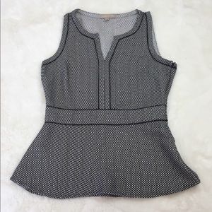 Banana Republic  Peplum Top sleeveless Size 8